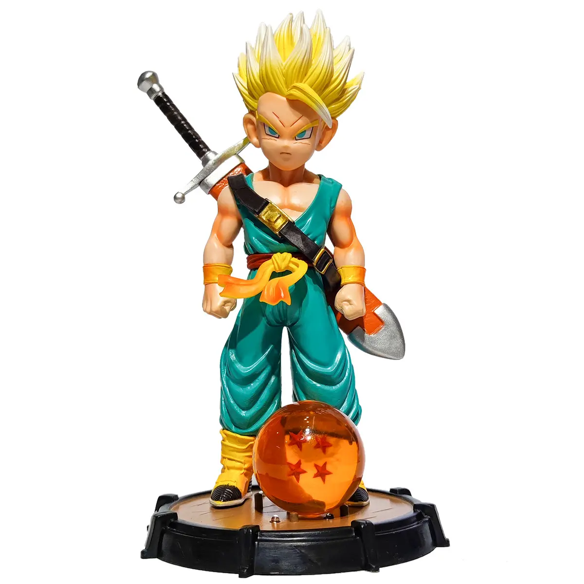 Anime Figuras De Dragon Balls Z Childhood Trunks Action Figure Double Headed Model Toys