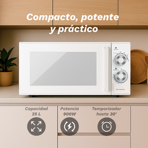 Grunkel Microwave Oven 25L 900W 6 Power Levels <b>Kitchen</b> Appliance - Product Image 4