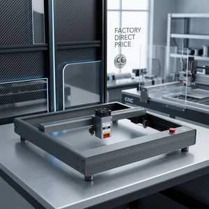 Máquina de Grabado Láser de Escritorio, Mini Cortadora de Semiconductores T4040 de 40W para Papel, Vidrio, Piedra, Pizarra, Bambú, Madera, Cuero, AI/DXF - Product Image 1