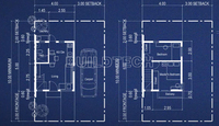 Maison modulaire en conteneur à faible coût de 40 m², 2 chambres, murs blancs purs, 2 étages, aux Philippines