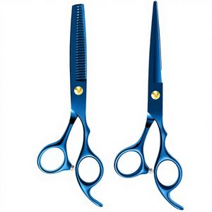 Ciseaux de coiffure professionnels en acier inoxydable de 11,5 pouces, couleur KASH, pour coupe de cheveux, ciseaux plats, ciseaux à effiler pour franges, 6H Noir 3H - Product Image 2