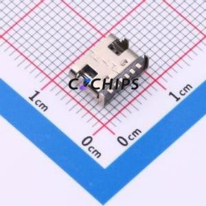 TYPE-C-010C-6P USB Connector SMD Connector ( Connector Type: Type-C )( Gender: Female )( Mounting Type: Horizontal Mount ) - Product Image 2