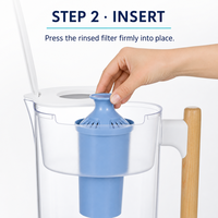 Filtres à eau les plus vendus – Pichets d'eau potable au goût exceptionnel, 10 tasses, 150 gallons, sans BPA, éliminent le fluorure, le chlore, le plomb et les TDS