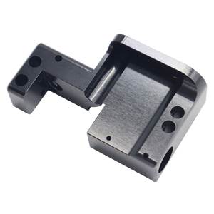 Plaque de support métallique usinée sur mesure OEM ODM, anodisée noire, pour équipement d'automatisation - Product Image 3