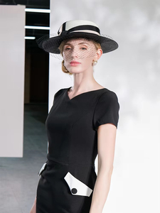 Kirchen hut <span class=keywords><strong>Kentucky</strong></span> <span class=keywords><strong>Derby</strong></span> Fascinator Cap Tea <span class=keywords><strong>Party</strong></span> Cap Eleganter Sonnenhut mit Blumen kopf bedeckung Hochzeit mit breiter Krempe Hüte - Product Image 4