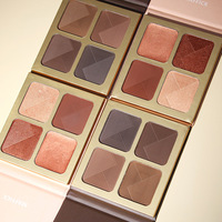 Votre Logo 4 Couleurs Bronzer Contour Surligneur Palette Brun Clair Palette Moyen à Foncé Personnaliser Sans Paraben Sans Gluten