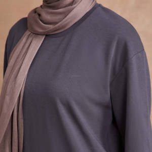 Setelan kabel Kimono Side Wrap dengan celana pakaian Ramadan Islami 2 potong Set Muslim wanita sederhana Muslimah penipuan Kleidung - Product Image 2