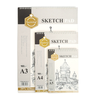 Halten Sie lächelnd A3 Custom Manufacturer Blank Seiten 24 Blatt Notebook Sketchbook für Künstler