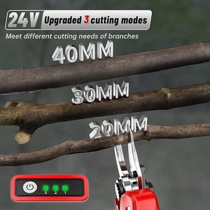 Tijeras de Podar Telescópicas Inalámbricas Eléctricas con Cuchilla de Acero Inoxidable, Capacidad de Corte de 0-30 mm, para Diestros, para Raíces/Tallos de Flores - Product Image 5