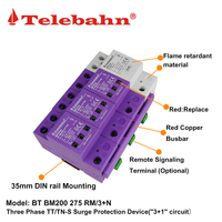Dispositif de protection contre les surtensions 275V/255V 200kA 3P+N AC SPD pour systèmes triphasés TT/TN-S