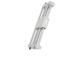 Cylindre sans tige à couplage magnétique AirTAC Type RMTL40 avec transmission de puissance linéaire et amortisseur hydraulique