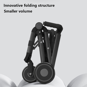 <span class=keywords><strong>Poussette</strong></span> bébé pliable légère, prête pour l'avion, châssis renforcé, sûre, anti-basculement, idéale pour les sorties en famille - Vente en gros usine - Product Image 3