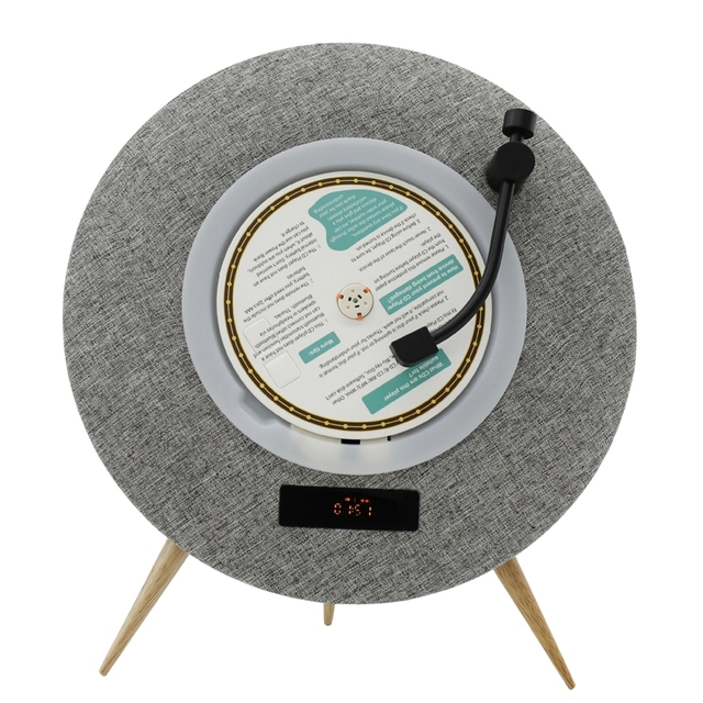 UFO Shape HiFi Sound Quality Bi-directional BT 5.3 4000mAh Rechargeable Nostalgic Music Album Portable CD Player