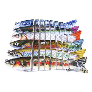 WeiHe 12.7cm 18g 6colors Artificial Multi Jointed Hard Fishing Lure For Outdoor Fishing Activity