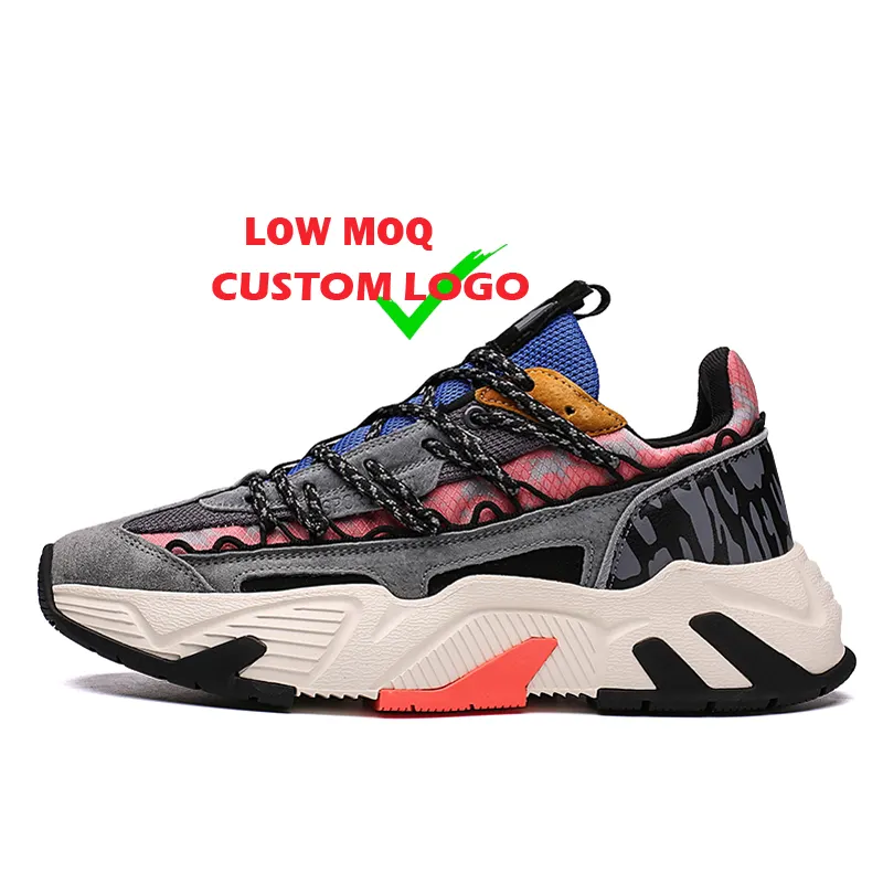custom logo men sport shoes create invisible height increasing athletic sneakers for men