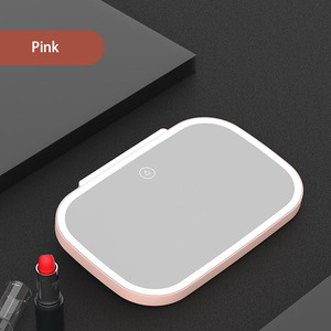 Điên Hot 2025 Xe Thông Minh Gương Trang Điểm LED Có Thể Điều Chỉnh 3 Màu Sắc Ánh Sáng Có Thể Sạc Lại Xe Vanity Gương Mỹ Phẩm Gương - Product Image 6