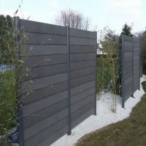 Clôture de jardin WPC facile à installer, pare-<span class=keywords><strong>feu</strong></span>, étanche, panneaux de clôture pour décoration extérieure - Product Image 1