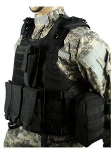 Schwarzes Holster Oxford <span class=keywords><strong>Fabric</strong></span> Tool Schnellverschluss-Magazin tasche Molle Bando lier Plate Carrier Tactical Vests