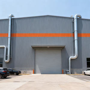 مبنى صناعي معدني سريع البناء، هيكل مصنع مسبق الصنع، ورشة عمل، هيكل فولاذي من علامة ZHILIAN مع ضمان لمدة سنة واحدة - Product Image 4