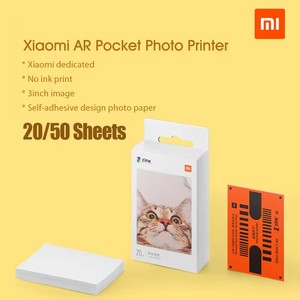 Original para mijia bolsillo imprimible papel fotográfico autoadhesivo impresión 50 hojas Xiaomi 3 pulgadas <span class=keywords><strong>Mini</strong></span> bolsillo foto - Product Image 3