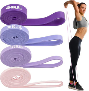 Bandas de Resistencia de Látex Personalizadas con Logotipo, Bandas de Yoga Duraderas para Entrenamiento, Tallas <span class=keywords><strong>S</strong></span>/M/L, para Fisicoculturismo y Ejercicio, Hechas en China - Product Image 1