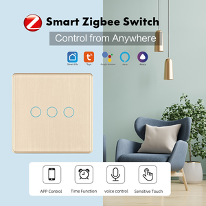 สวิตช์สัมผัสอัจฉริยะ LangYeao Tuya Zigbee ไม่ต้องใช้สายนิวทรัล ไม่ต้องใช้คาปาซิเตอร์ รีเลย์แม่เหล็ก ใช้งานร่วมกับ <span class=keywords><strong>Alexa</strong></span> Google Home ได้ 1/2/<span class=keywords><strong>3</strong></span> ช่อง - Product Image 2