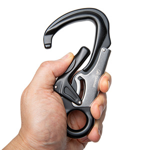 Mosquetón automático Canle Stage 2 de aleación de aluminio con bloqueo en D, 3500 lb, para escalada en cuevas, árboles, rocas y operaciones en alta altitud. - Product Image 1