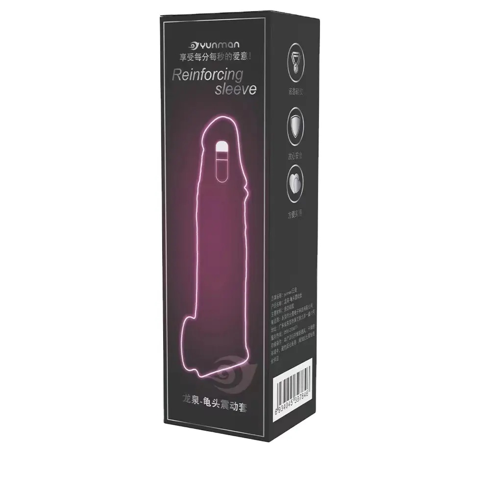 Pene maschio denti di lupo vibratore elettrico spinoso preservativo esteso vibratore con Dildo sesso preservativo per adulti