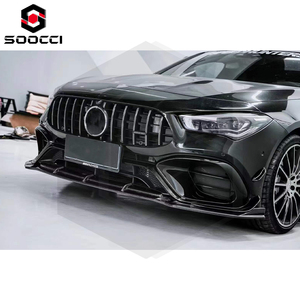 Juego de labios divisores delanteros estilo FD de fibra de carbono para <span class=keywords><strong>Mercedes</strong></span> Benz CLA-Class CLA35 CLA45S <span class=keywords><strong>AMG</strong></span> W118, alerón divisor de parachoques delantero - Product Image 4