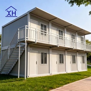 บ้านสำเร็จรูปดีไซน์ทันสมัย ติดตั้งง่าย 2 3 5 ห้องนอน บ้านโมดูลาร์กระจก บ้านสำเร็จรูปสองชั้นแบบแพ็คแบน - Product Image 2