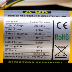 Nouveauté AM45 moteur tubulaire utilisation pare-soleil <span class=keywords><strong>rideau</strong></span> volet roulant fenêtre porte de <span class=keywords><strong>garage</strong></span> <span class=keywords><strong>rideau</strong></span> romain - Product Image 4