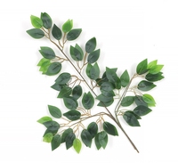 Yopin-2136 Kunstmatige Ficus-stengels Binnendecoratie Zijden Banyanboombladeren