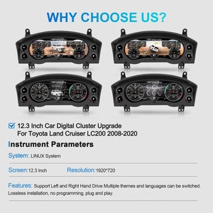 Navihua LCD Digital Cluster Speedometer Instrument for Toyota Land Cruiser 2008-2020 <b>Auto</b> <b>Meter</b> LCD Dashboard Odometer Dashboard - Product Image 6