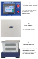 1000HZ Kleiner 75x75cm 100KG Tragfähigkeit Niederfrequenz Elektrischer Vibrationstisch für Laboratorien