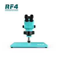 Microscopio Digital RF4 RF6565TVP, Video Electrónico Estéreo Trinocular, Lente Objetivo 6.5-65X Wf10x/22mm CPB IC, Reparación de Teléfonos Móviles
