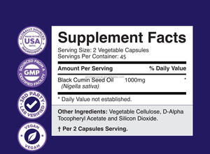 Cápsulas de Aceite de Semilla Negra para Adultos al por Mayor, Suministro a Granel para Distribuidores, Envío Global Rápido, Apoyo Digestivo, 90 Cápsulas Blandas - Product Image 2