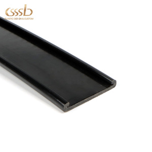 Changshu Shunlida Plastic Profile Black <b>PVC</b> Extruded <b>Strip</b> Eco-Friendly Industrial Design Customizable - Product Image 2
