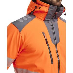 BLAKLADER - 449125135396XXL <b>Hi</b>-<b>Vis</b> Softshell <b>jacket</b> <b>Orange</b>/Mid grey - EAN 7330509767887 <b>HI</b>-<b>VIS</b> WORKWEAR - Product Image 4