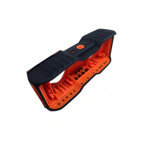 Servizio di Stampaggio a Iniezione OEM ODM Personalizzato per Parti in Due Colori con Sovrastampaggio TPE su Componenti in Plastica ABS PC