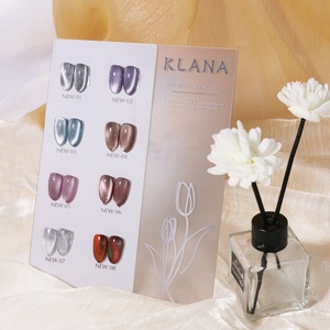 เจลทาเล็บแม่เหล็กคริสตัลแบบตาแมว ประกายวิบวับไล่เฉดสีแบบซาติน ลูกปัดแก้วแบบตาแมว เจลทาเล็บเพชรแบบตาแมว - Product Image 5
