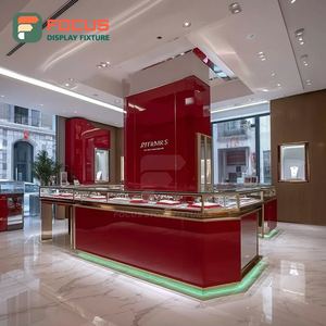 Mostrador de Exhibición de Joyería de Lujo, Vitrina de Metal para Tienda de Joyería - Product Image 5
