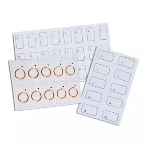 HXYX Customized Layout 125KHz 2*5 A4 PVC Inlay Sheeet Chip RFID Inlay/ Smart Card Prelam