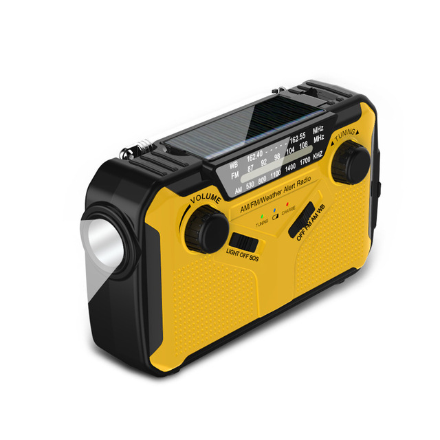 Solar Hand Crank Weather Radio - Portable  Radio for SOS Outdoor and Natural Disasters for Camping Outdoor
