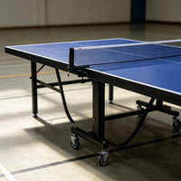 Direkt vom Hersteller: Faltbarer Outdoor-Tischtennistisch aus Stahl mit 15mm Kanten, Komplettes Netz-Set, Umweltfreundlich und Wetterbeständig