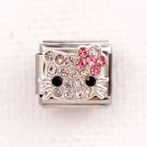 Pulsera y Collar de la Serie Amor con Circones Estilo Italiano DIY, Accesorios Transfronterizos, Material Principal Acero Inoxidable con Forma de Corazón y Concha - Product Image 2