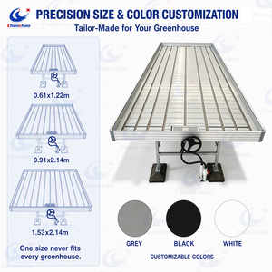 Tavolo Ebb and Flow ChenChao OEM in ABS per uso alimentare con ruote, per serra - Product Image 3