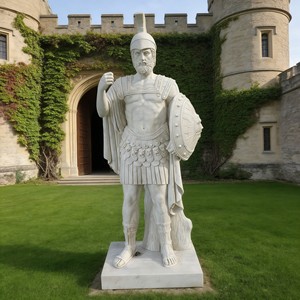 Estatuas de Mármol Blanco Europeo de Alta Calidad Hechas a Mano, de Tamaño Real, de Hombres Griegos Antiguos, para Uso en Jardines Exteriores - Product Image 2