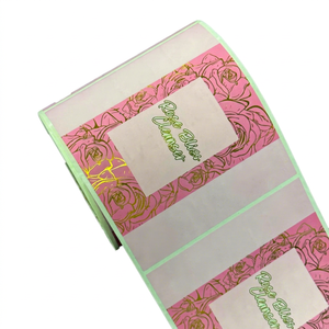 Autocollants personnalisés pour étiquettes de parfum, logo, design, vinyle imperméable, adhésif permanent, gaufrage à chaud or, formes personnalisées - Product Image 1