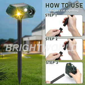 अलार्म सौर अल्ट्रासोनिक एब्स पशु सरीसृप आउटडोर हिरण गिलहरी बिल्ली का शिकार खरगोश कुत्ता निवारक - Product Image 3