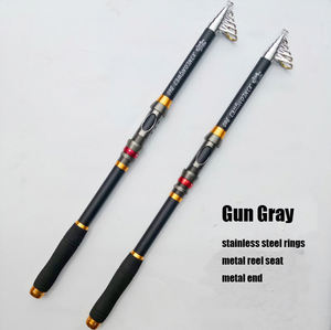 Canne à pêche télescopique en fibre de verre, 2.1-3.6m, en Stock, vente en gros, bon marché, pour l'eau salée <span class=keywords><strong>et</strong></span> l'eau douce - Product Image 2